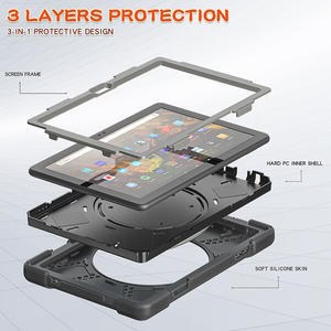 Poignée robuste avec poignée tournante à 360 degrés, étui de protection <span class=keywords><strong>pour</strong></span> <span class=keywords><strong>Amazon</strong></span> Kindle fire, <span class=keywords><strong>10</strong></span> <span class=keywords><strong>pouces</strong></span>, nouvelle collection 2021 - Product Image 3