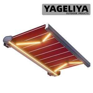 Auvent rétractable extérieur motorisé automatique en aluminium de marque GHUSTRUD Hanrui - Product Image 4