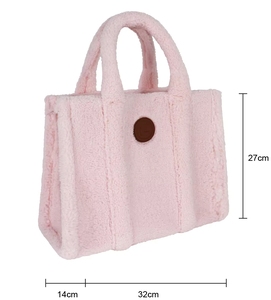 Bolsas de Mano Personalizadas de Poliéster SEDEX con Cierre de Cremallera, Diseño Ecológico, Asa de Algodón y Material de Felpa, Ideales para el Invierno - Product Image 2