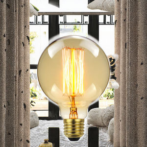 Ampoules décoratives de style Edison vintage G80 220V-240V 40W, <span class=keywords><strong>filament</strong></span> de <span class=keywords><strong>carbone</strong></span>, base en laiton, verre, dimmable, IRC 80, pour usage domestique - Product Image 3