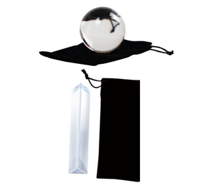 6 بوصة الزجاج البصري الثلاثي منشور كريستال لتعليم الفيزياء ضوء الطيف و الصورة التصوير بريزم - Product Image 6