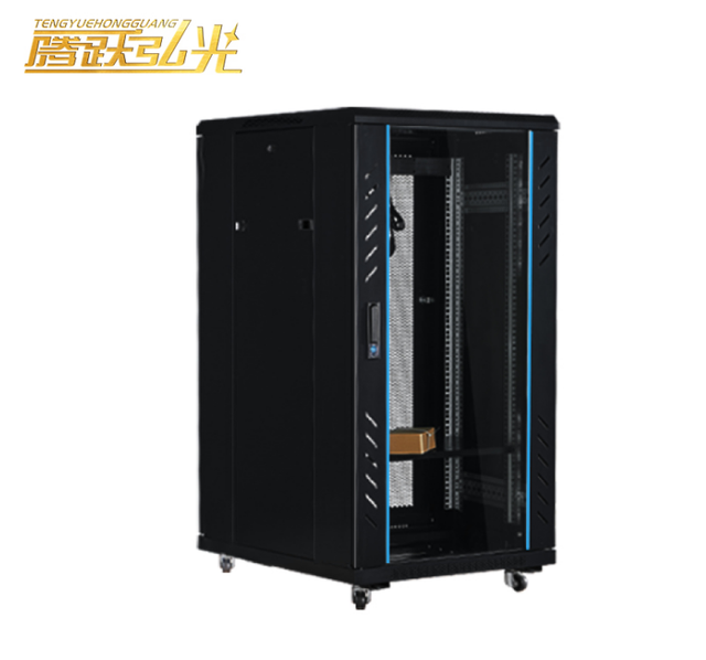 TB 22U Data Center Network Cabinet Dimensions 900*600*1200mm Floor Standing Network Rack with Dual Fans