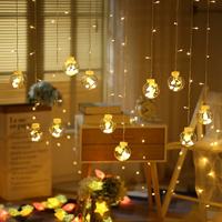 Guirlande lumineuse LED d'intérieur et d'extérieur, boules transparentes, 2,5 m, 3,5 m, éclairage pour maison, jardin, fête, décoration de vacances