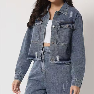 Wholesale Rate <b>Women</b> Jeans Tracksuits Lightweight Long Sleeves <b>Jackets</b> Eco-Friendly Custom <b>Women</b> Tracksuits In High Quality - Product Image 3