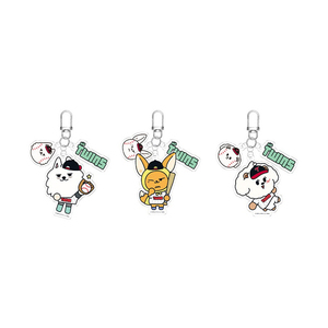 Wholesale Custom New Acrylic Transparent Plastic UV Printing <b>Anime</b> Cartoon Key Chain Cute Bag Pendant Fashion Souvenir High - Product Image 3