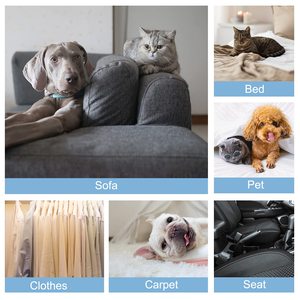 Remplacement de la poussière extra collante domestique avec poignée en plastique à 2 rouleaux avec un mouvement de roulement rapide et facile pour la fourrure et les vêtements d'animaux domestiques - Product Image 5