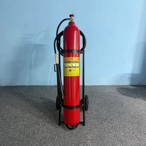 طفاية حريق محمولة على عربة يدوية الدفع، بمسحوق ثاني أكسيد الكربون 30 كجم، مصنوعة من الفولاذ، متوفرة بأوزان 24 كجم و 30 كجم، للمستودعات والمصانع ومحطات الوقود - Product Image 5