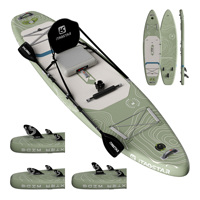 Vente en gros de planches de paddle gonflables en matériau Drop Stitch, planches de surf ITAOSTAR 12'x35"x6"