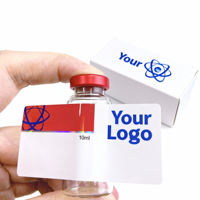 Étiquette de flacon en verre holographique en plastique 15 ml 20 ml Pharmaceutique Cosmétique Résistante aux UV Marque Holographique Haute Qualité