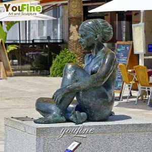 Scultura Moderna in Bronzo YouFine di Coppia Acrobatica, Statua Astratta di Danzanti per Decorazione di Hotel, Giardini e Spazi Esterni - Product Image 5