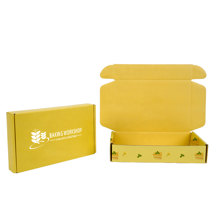 Custom Cheese Cake Box Packaging Corrugated Kraft Paper Mailer Shipping Food Box for Muffin Cupcake Pastry