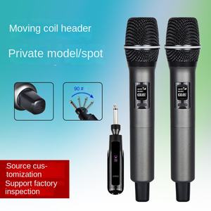 <span class=keywords><strong>Micrófono</strong></span> <span class=keywords><strong>Inalámbrico</strong></span> Universal Uno-a-Dos Segmento U FM 40Hz-20KHz Audio para Interiores y Exteriores Escenario en Vivo Portátil Recargable -01 - Product Image 4