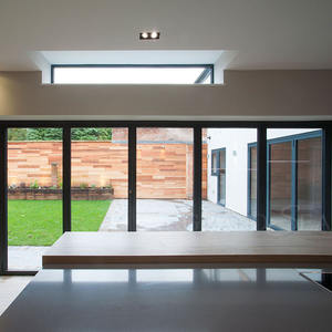 Porte accordéon extérieure en acier inoxydable de luxe panneaux décoratifs de cadre de couverture en verre pliable imperméable pour villa - Product Image 4