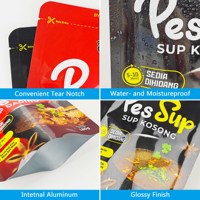 Sac d'emballage de soupe prêt à consommer OEM à impression personnalisée pochette de cornue en aluminium et nylon Rcpp à haute température 121 de qualité alimentaire