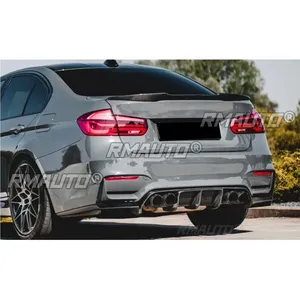 Kit carrosserie pour BMW F80 2012-2019, diffuseur de pare-chocs pour BMW F30, kit carrosserie noir brillant, style sport, diffuseur, séparateur, accessoires de voiture - Product Image 5