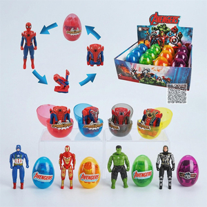 Cadeau cool pour les garçons transformant les super-héros figurine jouet <span class=keywords><strong>spiderman</strong></span> capsule oeuf jouets pour gashapon machine jouets - Product Image 1