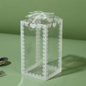 <span class=keywords><strong>Becan</strong></span> Transparent Pvc Imprimé Cadeau Emballage Boîte Anniversaire Cadeau Boîte Gâteau Emballage Chocolat Bonbons Alimentaire Boîte D'emballage - Product Image 5