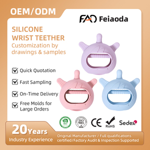 Mordedores de Silicona Suave para Bebés, Libres de BPA, Diseño de <span class=keywords><strong>Tortuga</strong></span>, Fácil Agarre para Masticar y Jugar - Product Image 1