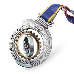 Ruban personnalisé en alliage de zinc pour le marathon, or, dynamophilie, karaté, <span class=keywords><strong>judo</strong></span>, taekwondo, basket-ball, médailles en métal sport personnalisées - Product Image 5