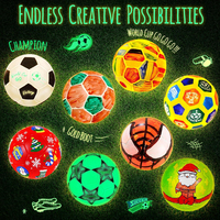 Fournitures d'art Créativité Arts & Crafts Kit Peindre Votre Propre Ballon de Football 3D Lampe Kit pour Enfants