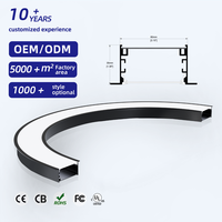Boîtier LED en aluminium incurvé architectural 8035 pour plafond - Garantie 5 ans - Kits de profil haut de gamme ou luminaires assemblés disponibles