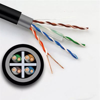 Câble LAN extérieur Cat6 de haute qualité paire torsadée UTP STP FTP Cat 6 23AWG BC 1000ft câble étanche