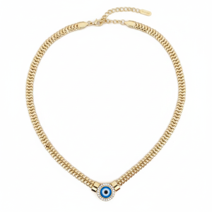 Collar con colgante de moda de latón auténtico - Product Image 2