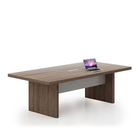 Table de travail professionnelle avec boîte à câbles intégrée, organisateur de câbles, table de collaboration durable, studio créatif, élégante