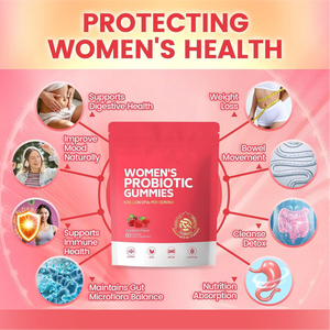 Gommose Probiotiche per Donne Adulte 5 Miliardi di CFU Gusto Mirtillo Rosso 60 Pezzi Vegane Senza Zucchero Antiossidanti Energizzanti Prebiotici - Product Image 4