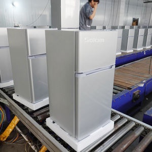 Mini-<span class=keywords><strong>réfrigérateur</strong></span> compact à double porte de 78 L avec congélateur pour la maison, le dortoir ou le bureau, faible niveau sonore, réfrigérateurs à congélateur supérieur - Product Image 2