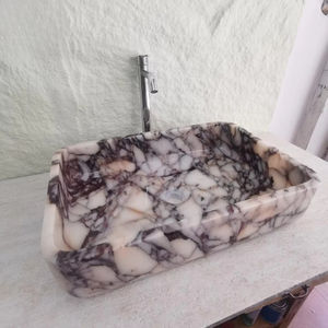 Lavabo de Mármol Calacatta Morado Pulido de Lujo, Lavabo de Encimera para Baño - Product Image 3