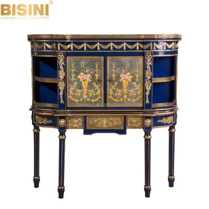 BISINI 豪华精致古董再现主分区，手绘，控制台机柜