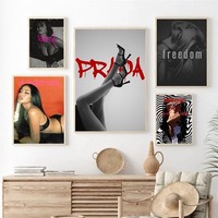 Lukisan Kanvas Mobil Keren Dilukis Semprotan Cat Poster Still Life Cantik Seksi Seni Dinding Klasik untuk Ruang Tamu Kamar Tidur Dekorasi Rumah
