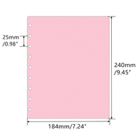 Lot de 6 couvertures de planificateur Discbound, couvertures de carnet Discbound, taille classique, 9 trous en forme de champignon, en PP coloré pour planificateur