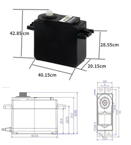 1/10 स्केल आरसी कारों के लिए डिजिटल 6V 6KG कोरलेस मोटर एनालॉग 360 डिग्री सतत रोटेशन सर्वो बाजा मॉडल FS5106R