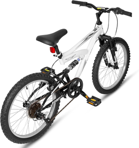 Bicicleta <span class=keywords><strong>de</strong></span> Montaña <span class=keywords><strong>para</strong></span> Niños <span class=keywords><strong>de</strong></span> 20 y <span class=keywords><strong>24</strong></span> <span class=keywords><strong>Pulgadas</strong></span>, <span class=keywords><strong>Bicicletas</strong></span> <span class=keywords><strong>para</strong></span> Niños <span class=keywords><strong>de</strong></span> 6 a 14 Años, Niños y <span class=keywords><strong>Niñas</strong></span>, con Doble Suspensión Completa y Cuadro <span class=keywords><strong>de</strong></span> Acero <span class=keywords><strong>de</strong></span> Alto Carbono - Product Image 2