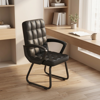Chaise de bureau ergonomique en maille, directement de l'usine, pour salon, bureau à domicile, dossier haut, pivotante, en cuir PU, avec appui-tête