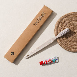 Kit d'<span class=keywords><strong>hôtel</strong></span> portable biodégradable en paille de blé, le mieux noté, de haute qualité, kit de voyage écologique, peigne en paille et kit de rasage - Product Image 3