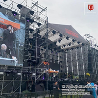 Altavoces de iluminación de vídeo, sistema de sonido de dirección público, armazón de escenario, audio Profesional