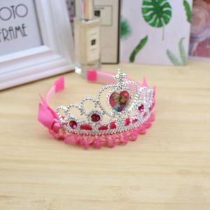 Crown Style Fabric Headband With <b>Bow</b> Child Hair Accessory Costume Headwear Mixed Colors Cloth Material - Product Image 3