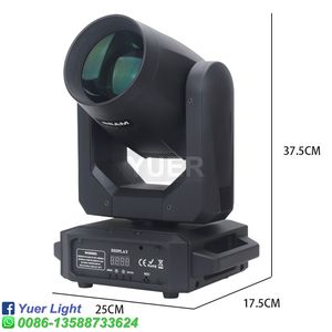 4 Luces LED de Escenario de 200W, Blancas, para Discoteca, DJ, DMX512, Cabezal Móvil, Efecto Arcoíris de 18 Prismas - Product Image 4