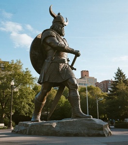 Statue de guerrier en métal grandeur nature pour l'extérieur, célèbre dieu <span class=keywords><strong>nordique</strong></span> <span class=keywords><strong>Odin</strong></span>, énormes sculptures de guerrier en bronze coulé, statue de dieu viking - Product Image 4