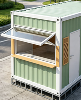 Kiosque Conteneur Préfabriqué Moderne du Milieu du Siècle, Boutique Mobile, Maison Conteneur, Café Portable, Bar, Magasin de Proximité Personnalisé