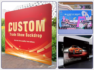 Manufacturer Wholesale Custom Portable 10ft 20ft Outdoor Polyester Fabric Backdrop Wall Display Pop Event <b>Trade</b> <b>Shows</b> <b>Equipment</b> - Product Image 6