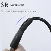 Chargeur de téléphone Micro USB V8 à charge rapide 3A, câble de synchronisation de données 1m 2.0 pour Android IOS, gaine TPE, compatible avec la banque d'alimentation mobile