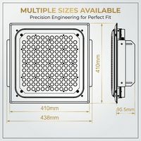 Lampe LED de canopée design 150W 200W IP66 pour station-service, haute luminosité, encastrée, pour extérieur