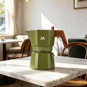 Elegante Caffettiera Moka Italiana Classica Personalizzabile da 150ml e 300ml per Cucina Domestica - Product Image 6