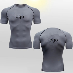 T-shirts de sport en velours côtelé pour hommes, coupe ajustée, style été, nouvelle collection 2026 - Product Image 2