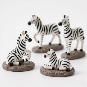 Zebravormige Hars Tafelblad Beeldje-Tuin <span class=keywords><strong>Polyresin</strong></span> Staute Voor Huis & Outdoor Decoratie, Custom Accepteren, Ai Gemaakt