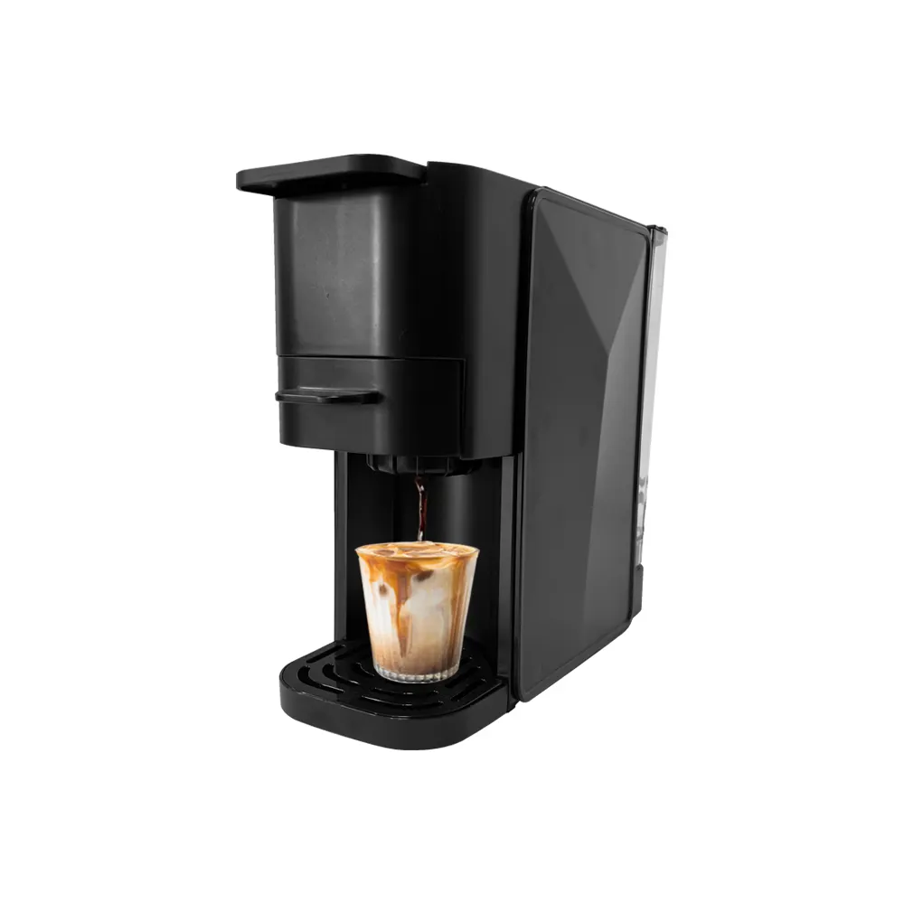 高品質のベスト4 in1エスプレッソコーヒーマシン自動プロフェッショナルポータブルカプセルコーヒーメーカー、オフィス用水タンク付き